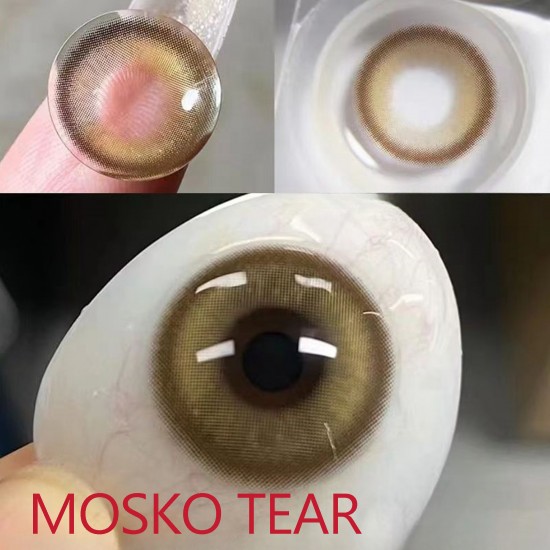 B-MOSKO TEAR BROWN COLOR SOFT CONTACT LENS (2PCS/PAIR)