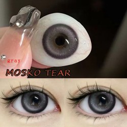 B-MOSKO TEAR GRAY COLOR SOFT CONTACT LENS (2PCS/PAIR)