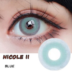 A-NICOLE II BLUE COLOR SOFT CONTACT LENS (2PCS/PAIR)