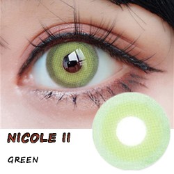 A-NICOLE II GREEN COLOR SOFT CONTACT LENS (2PCS/PAIR)