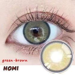 B-NOMI GREEN BROWN COLOR CONTACT LENS (2PCS/PAIR)