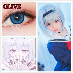 A-CL362 OLIVE BLUE COSPLAY COLOR CONTACT LENS (2PCS/PAIR)
