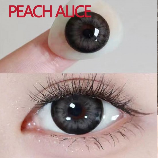 B-PEACH ALICE BLACK COLOR SOFT CONTACT LENS(2PCS/PAIR)