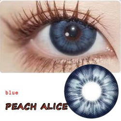B-PEACH ALICE BLUE COLOR SOFT CONTACT LENS(2PCS/PAIR)