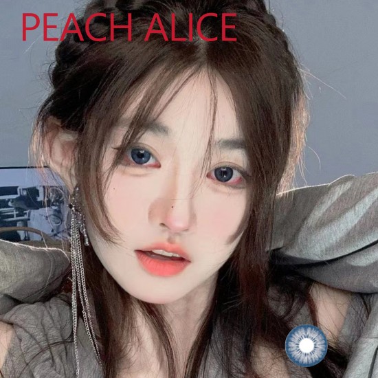 B-PEACH ALICE BLUE COLOR SOFT CONTACT LENS(2PCS/PAIR)