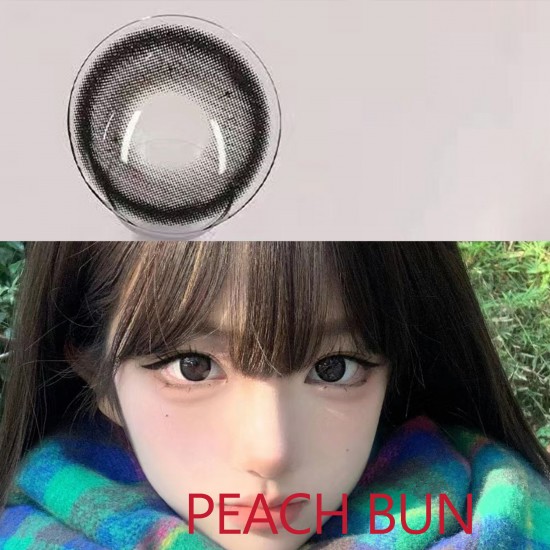 B-PEACH BUN COLOR SOFT CONTACT LENS (2PCS/PAIR)