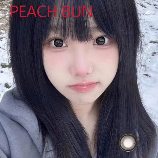 B-PEACH BUN COLOR SOFT CONTACT LENS (2PCS/PAIR)