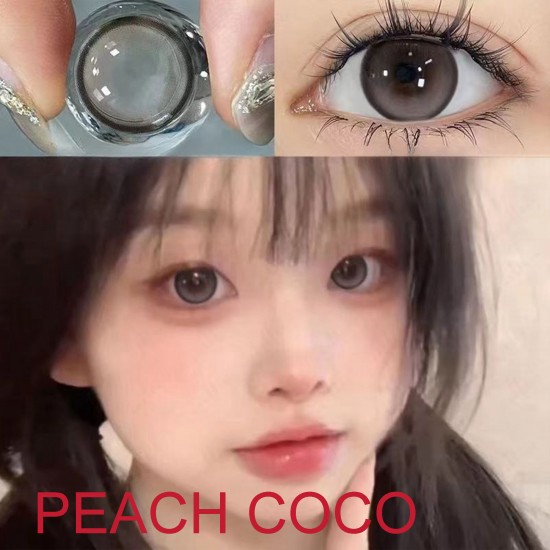 B-PEACH COCO GRAYBROWN COLOR SOFT CONTACT LENS (2PCS/PAIR)