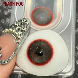 B-PEACH FOG RED COLOR SOFT CONTACT LENS (2PCS/PAIR)