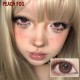 B-PEACH FOG RED COLOR SOFT CONTACT LENS (2PCS/PAIR)