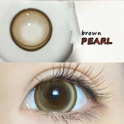 B-PEARL BROWN COLOR SOFT CONTACT LENS (2PCS/PAIR)