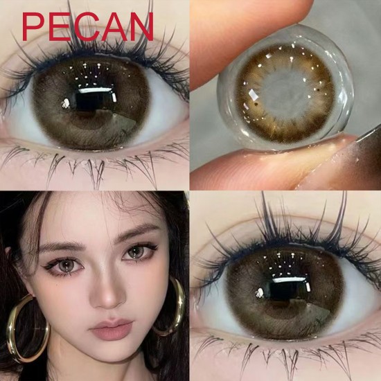 B-PECAN BROWN COLOR CONTACT LENSES  (2PCS/PAIR)