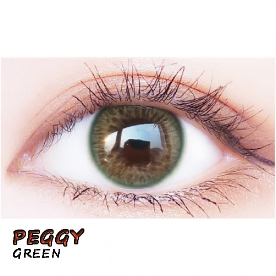 B-PEGGY GREEN COLOR CONTACT LENS (2PCS/PAIR)