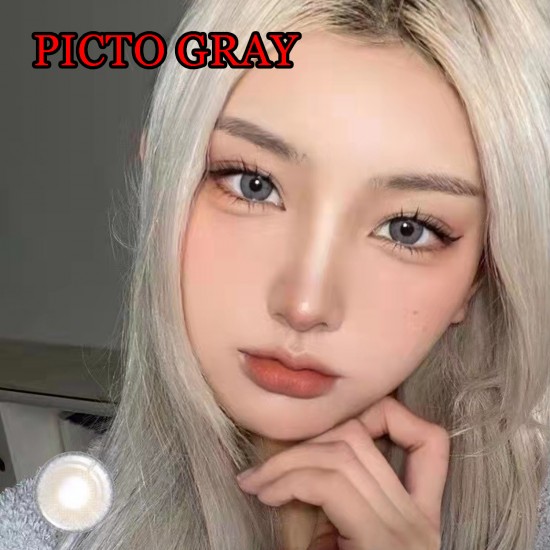 B-PICTO GRAY COLOR SOFT CONTACT LENS (2PCS/PAIR)