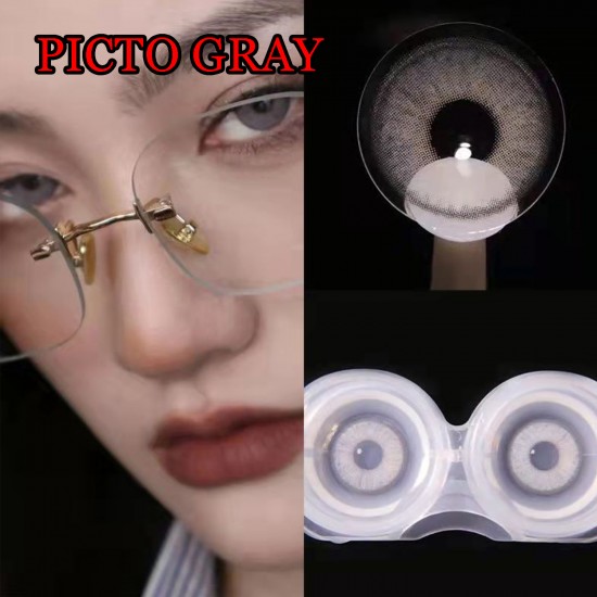 B-PICTO GRAY COLOR SOFT CONTACT LENS (2PCS/PAIR)