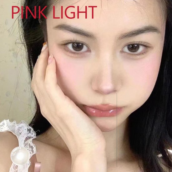 B-PINK LIGHT COLOR CONTACT LENS (2PCS/PAIR)