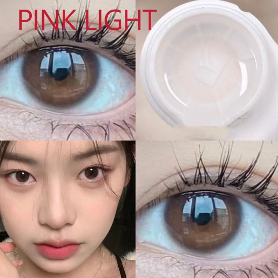 B-PINK LIGHT COLOR CONTACT LENS (2PCS/PAIR)