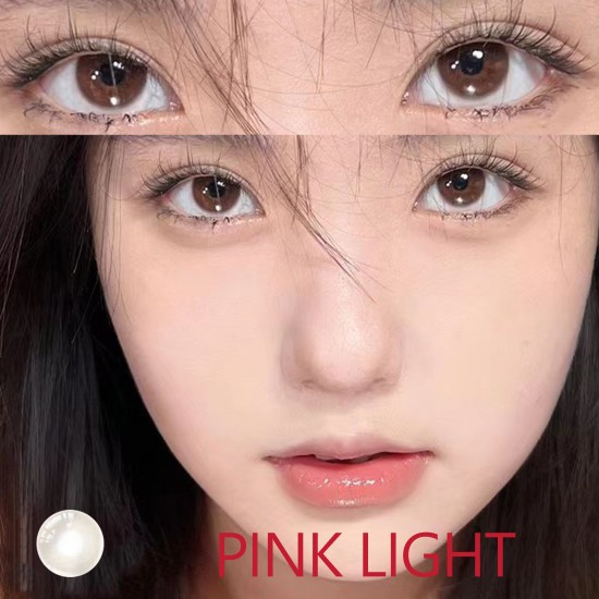 B-PINK LIGHT COLOR CONTACT LENS (2PCS/PAIR)