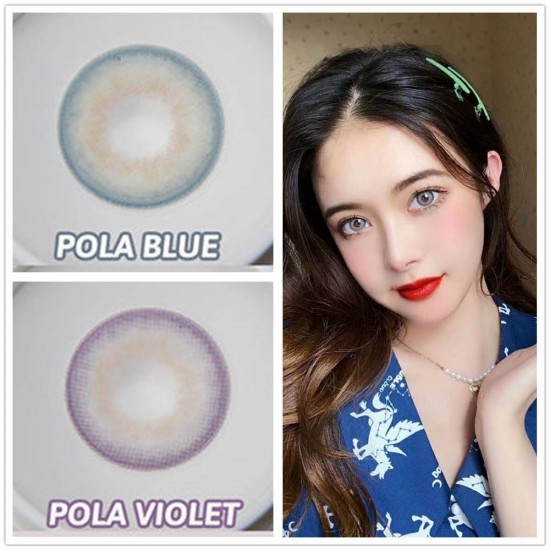 B-POLA BLUE COLOR SOFT CONTACT LENS  (2PCS/PAIR)