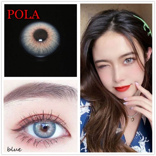 B-POLA BLUE COLOR SOFT CONTACT LENS  (2PCS/PAIR)