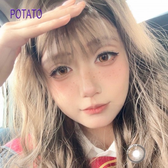 B-POTATO BROWN COLOR SOFT CONTACT LENS (2PCS/PAIR)
