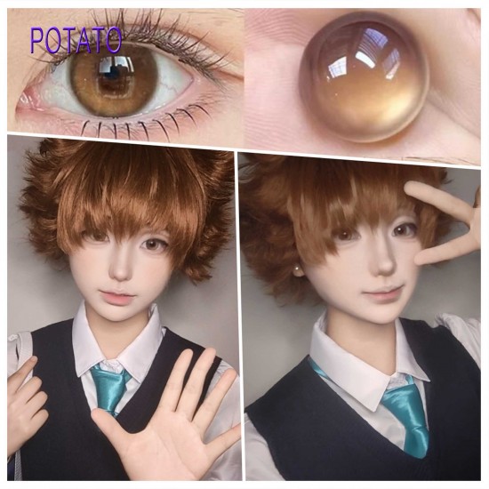 B-POTATO BROWN COLOR SOFT CONTACT LENS (2PCS/PAIR)