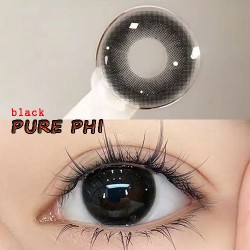 B-PURE PHI BLACK COLOR CONTACT LENS (2PCS/PAIR)