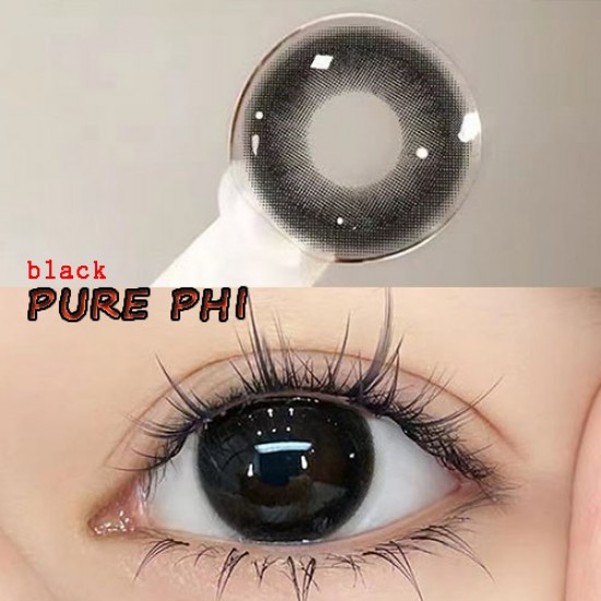 B-PURE PHI BLACK COLOR CONTACT LENS (2PCS/PAIR) B-PURE PHI BLACK COLOR CONTACT LENS (2PCS/PAIR)