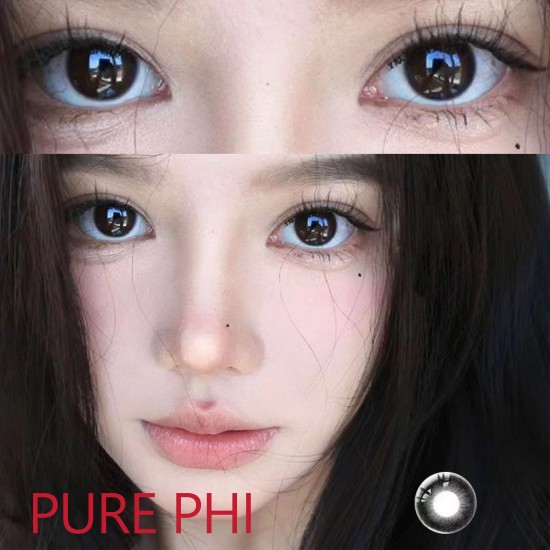 B-PURE PHI BLACK COLOR CONTACT LENS (2PCS/PAIR)