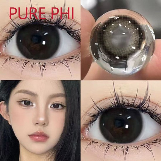 B-PURE PHI BLACK COLOR CONTACT LENS (2PCS/PAIR)