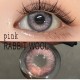 A-RABBIT WOOL PINK COLOR SOFT CONTACT LENS (2PCS/PAIR)