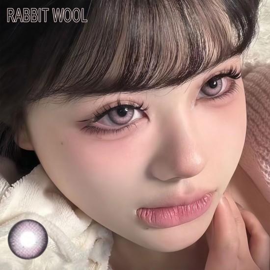 A-RABBIT WOOL PINK COLOR SOFT CONTACT LENS (2PCS/PAIR)