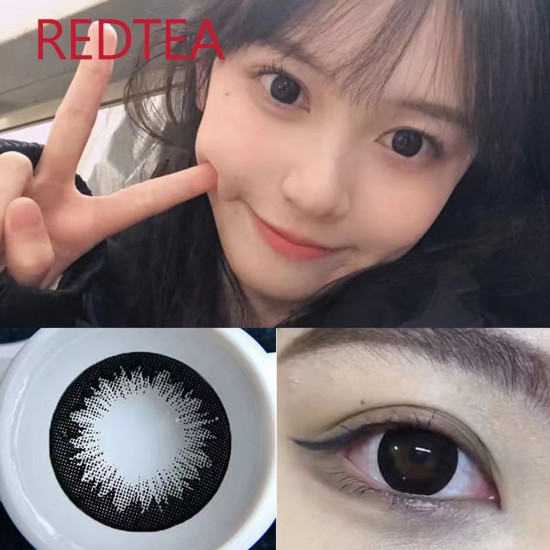 B-REDTEA BLACK COLOR SOFT CONTACT LENS (2PCS/PAIR)