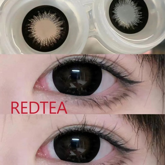 B-REDTEA BLACK COLOR SOFT CONTACT LENS (2PCS/PAIR)