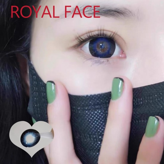 B-ROYAL FACE BLUE COLOR SOFT CONTACT LENS (2PCS/PAIR)