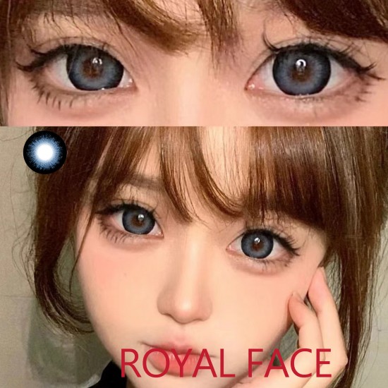 B-ROYAL FACE BLUE COLOR SOFT CONTACT LENS (2PCS/PAIR)