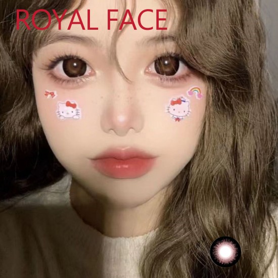 B-ROYAL FACE RED COLOR SOFT CONTACT LENS (2PCS/PAIR)