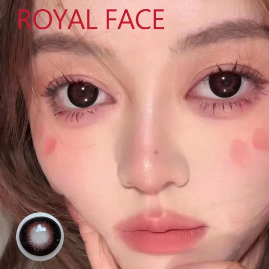 B-ROYAL FACE RED COLOR SOFT CONTACT LENS (2PCS/PAIR)