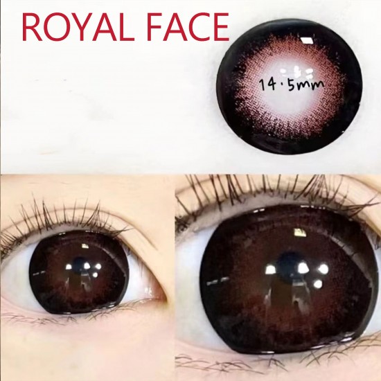 B-ROYAL FACE RED COLOR SOFT CONTACT LENS (2PCS/PAIR)