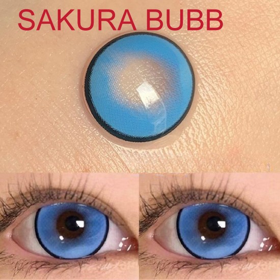 A-SAKURA BUBB BLUE COLOR SOFT CONTACT LENS (2PCS/PAIR) A-SAKURA BUBB BLUE COLOR SOFT CONTACT LENS (2PCS/PAIR)