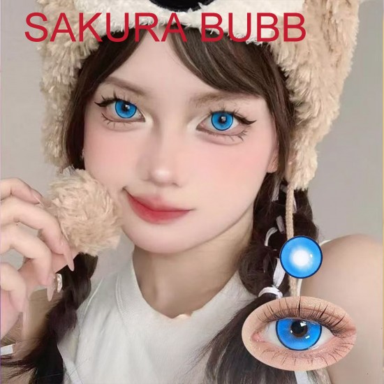 A-SAKURA BUBB BLUE COLOR SOFT CONTACT LENS (2PCS/PAIR) A-SAKURA BUBB BLUE COLOR SOFT CONTACT LENS (2PCS/PAIR)