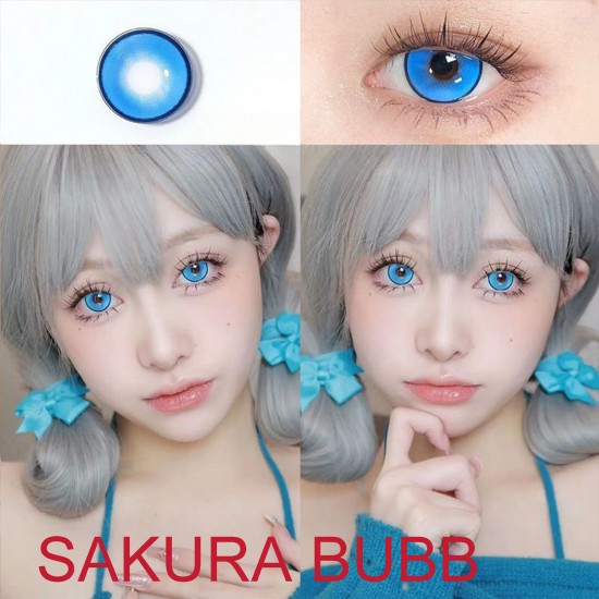 A-SAKURA BUBB BLUE COLOR SOFT CONTACT LENS (2PCS/PAIR) A-SAKURA BUBB BLUE COLOR SOFT CONTACT LENS (2PCS/PAIR)