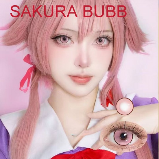 A-SAKURA BUBB PINK COLOR SOFT CONTACT LENS (2PCS/PAIR) A-SAKURA BUBB PINK COLOR SOFT CONTACT LENS (2PCS/PAIR)