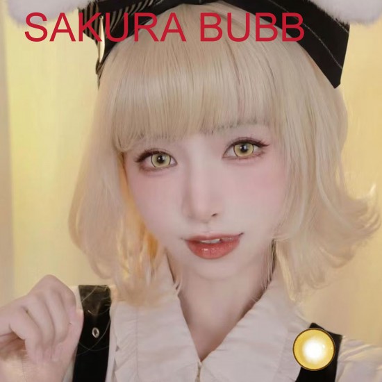 A-SAKURA BUBB YELLOW COLOR SOFT CONTACT LENS (2PCS/PAIR) A-SAKURA BUBB YELLOW COLOR SOFT CONTACT LENS (2PCS/PAIR)