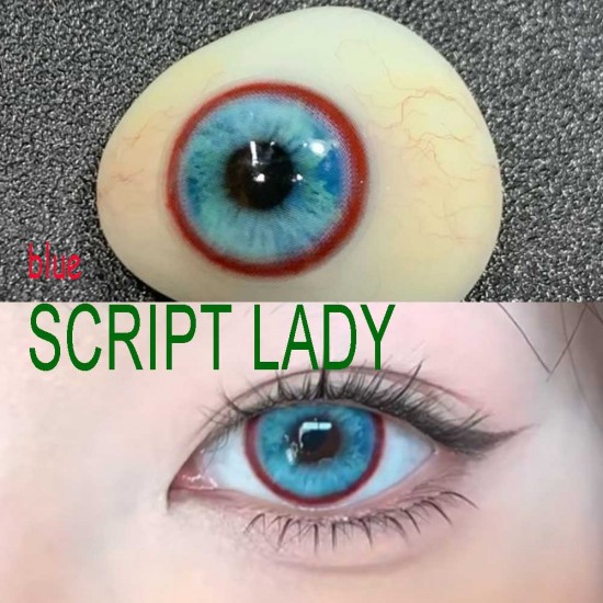 B-SCRIPT LADY BLUE COLOR SOFT CONTACT LENS (2PCS/PAIR)