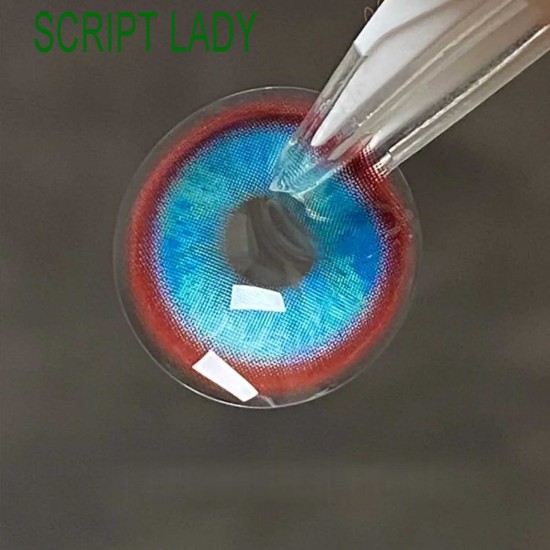 B-SCRIPT LADY BLUE COLOR SOFT CONTACT LENS (2PCS/PAIR)