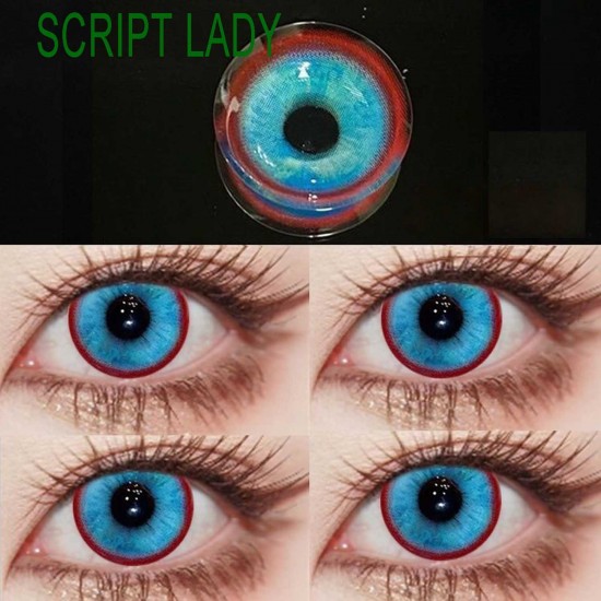B-SCRIPT LADY BLUE COLOR SOFT CONTACT LENS (2PCS/PAIR)