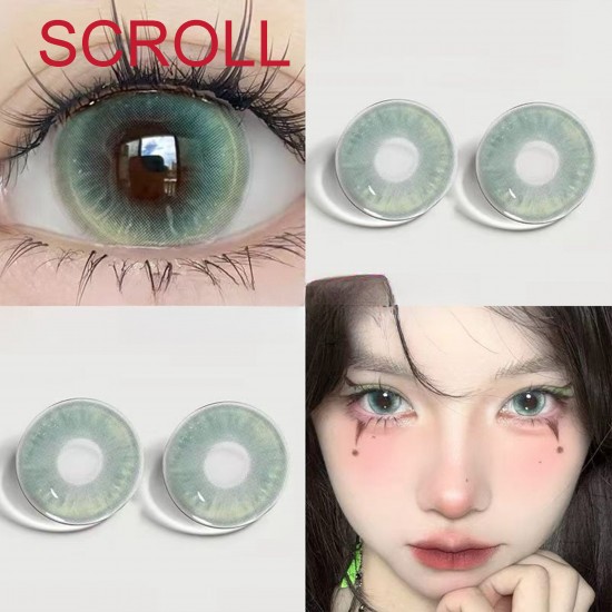 B-SCROLL LIGHT GREEN COLOR SOFT CONTACT LENS (2PCS/PAIR)