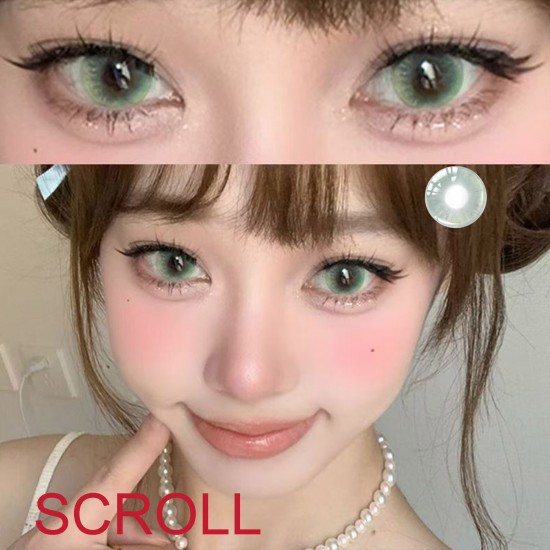 B-SCROLL LIGHT GREEN COLOR SOFT CONTACT LENS (2PCS/PAIR)
