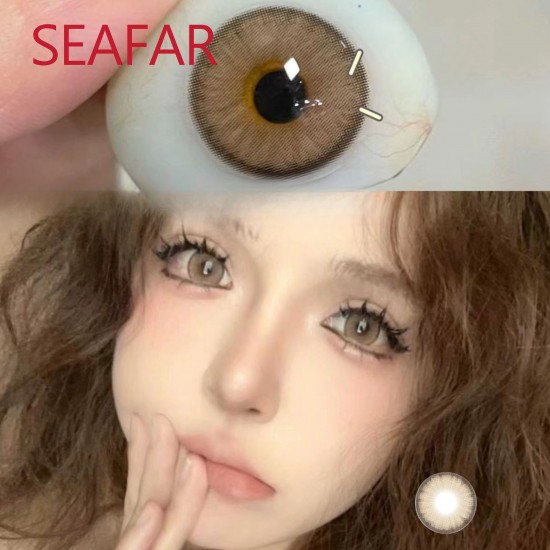 B-SEAFAR BROWN COLOR SOFT CONTACT LENS (2PCS/PAIR)